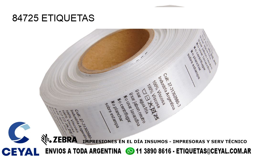 84725 ETIQUETAS