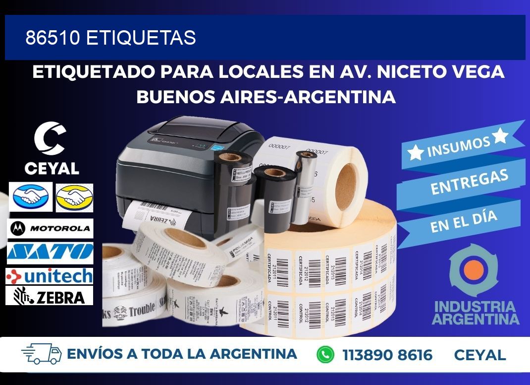 86510 ETIQUETAS
