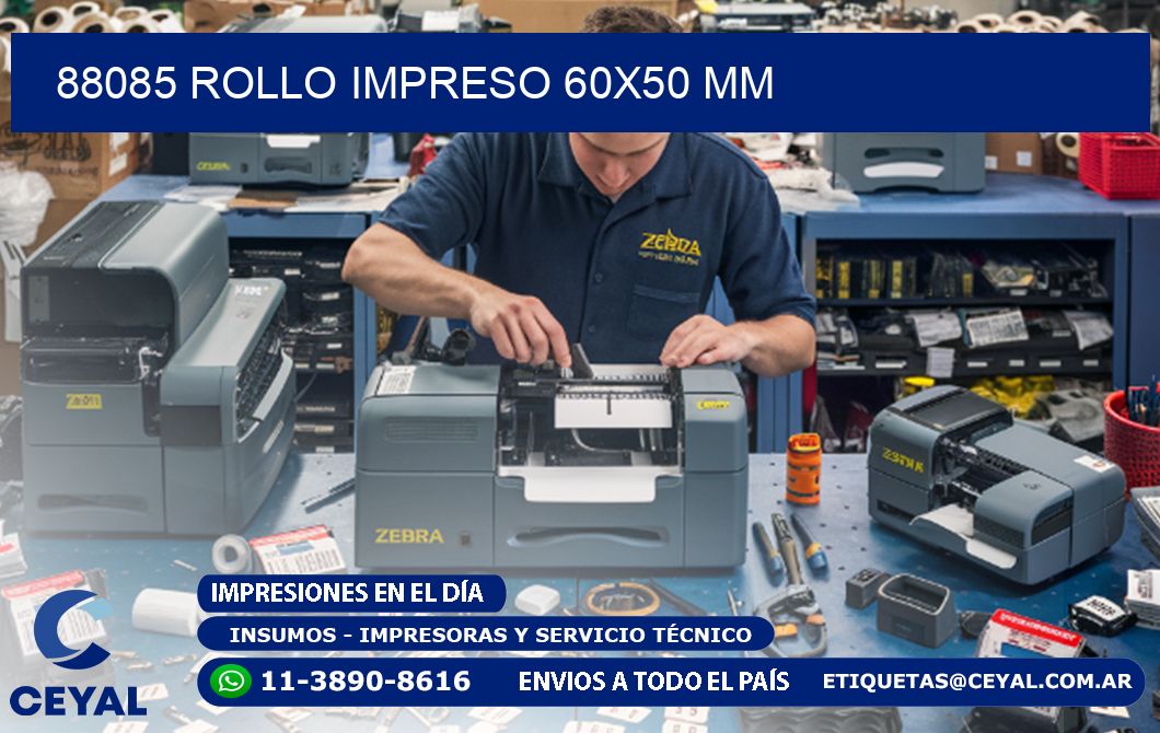 88085 ROLLO IMPRESO 60x50 mm