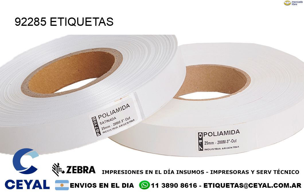 92285 ETIQUETAS