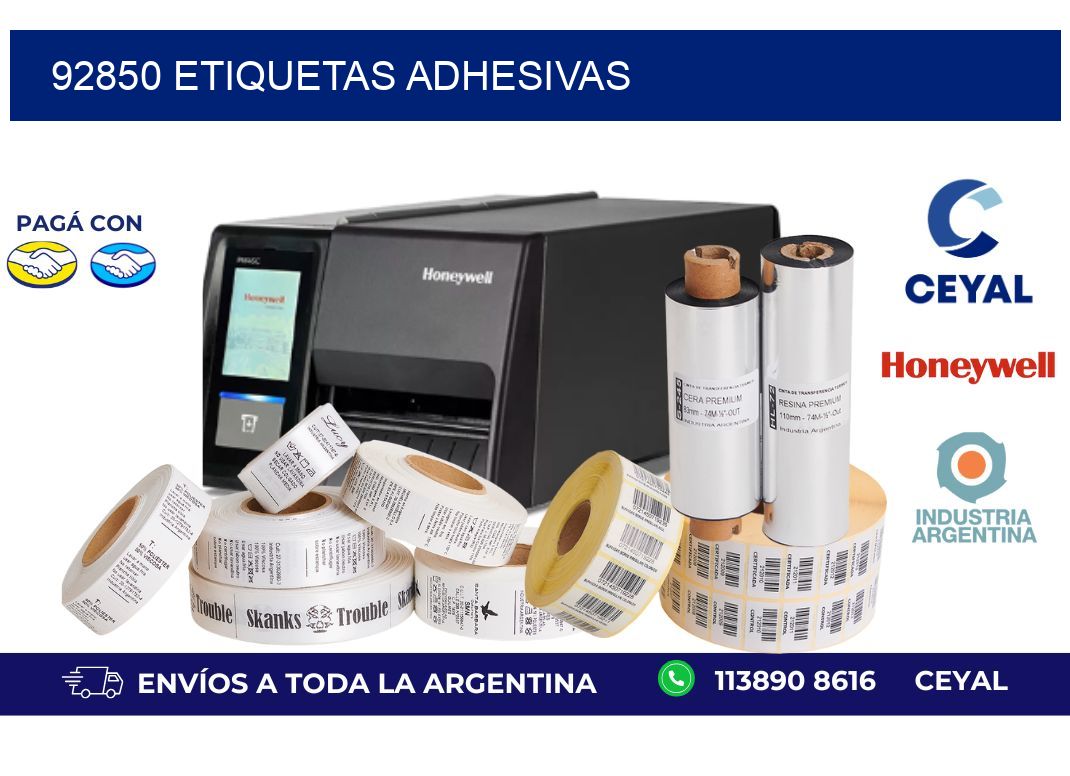 92850 ETIQUETAS ADHESIVAS
