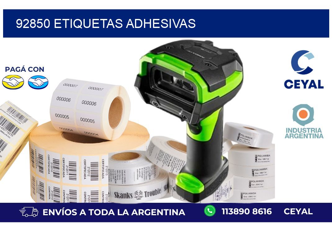 92850 ETIQUETAS ADHESIVAS