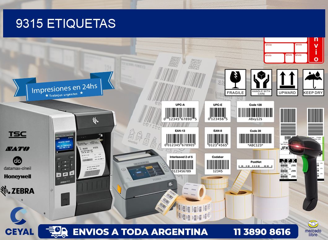 9315 ETIQUETAS