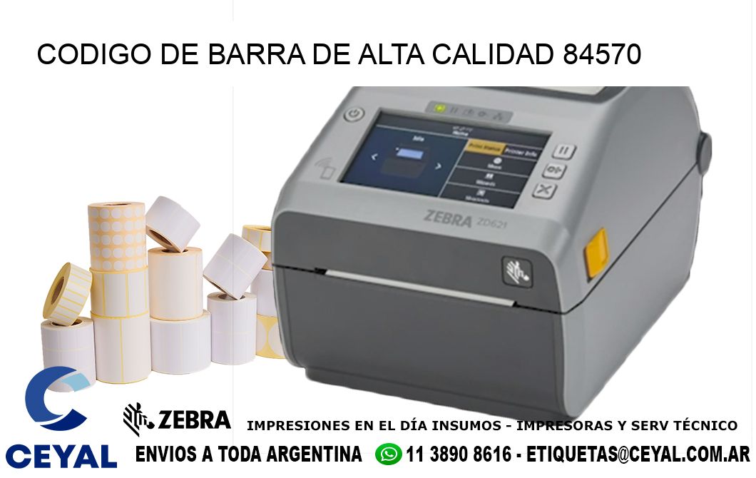 CODIGO DE BARRA DE ALTA CALIDAD 84570