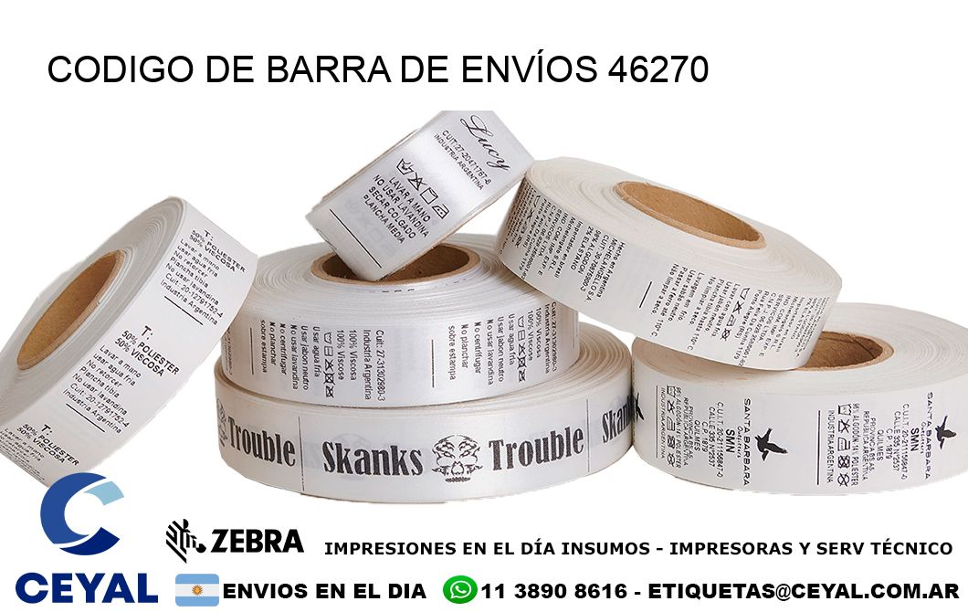 CODIGO DE BARRA DE ENVÍOS 46270