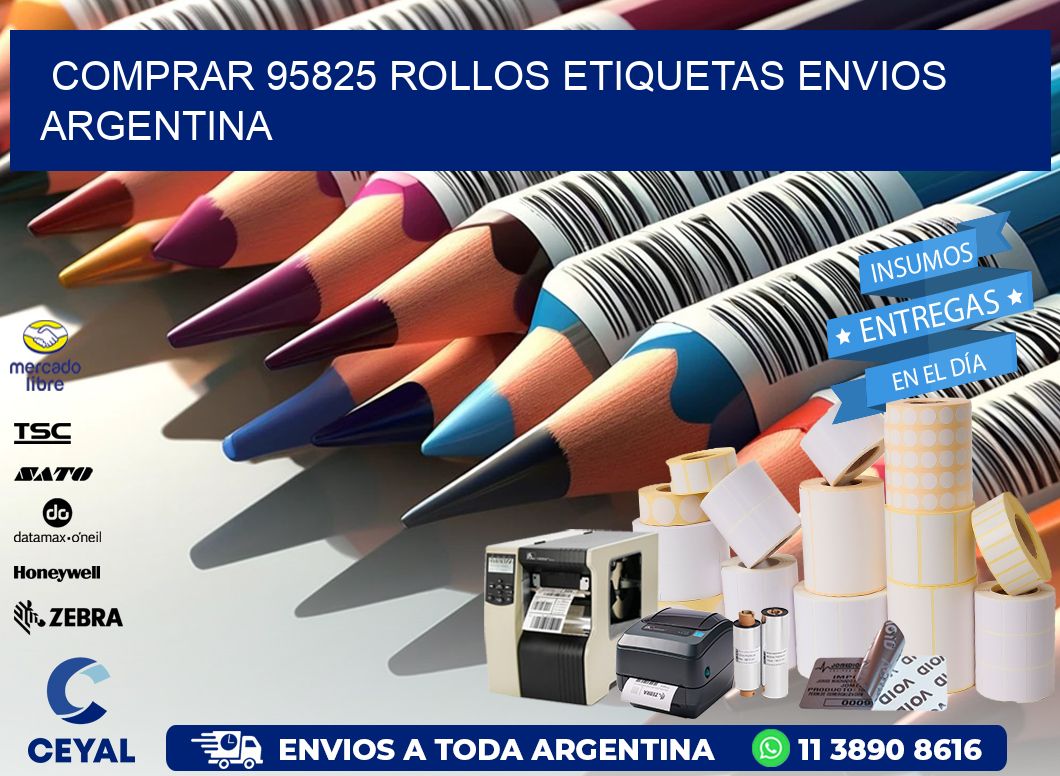 COMPRAR 95825 ROLLOS ETIQUETAS ENVIOS ARGENTINA