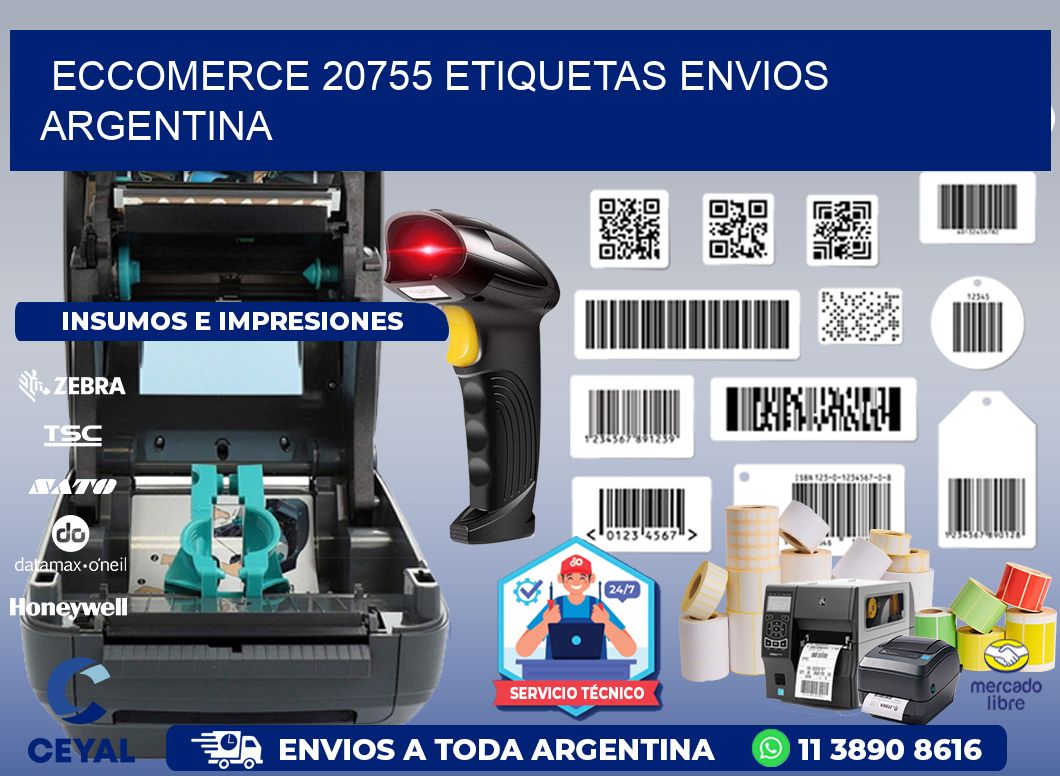 ECCOMERCE 20755 ETIQUETAS ENVIOS ARGENTINA