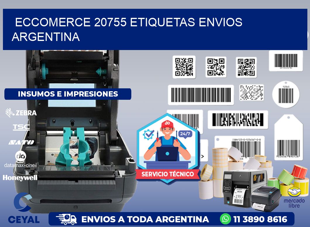 ECCOMERCE 20755 ETIQUETAS ENVIOS ARGENTINA