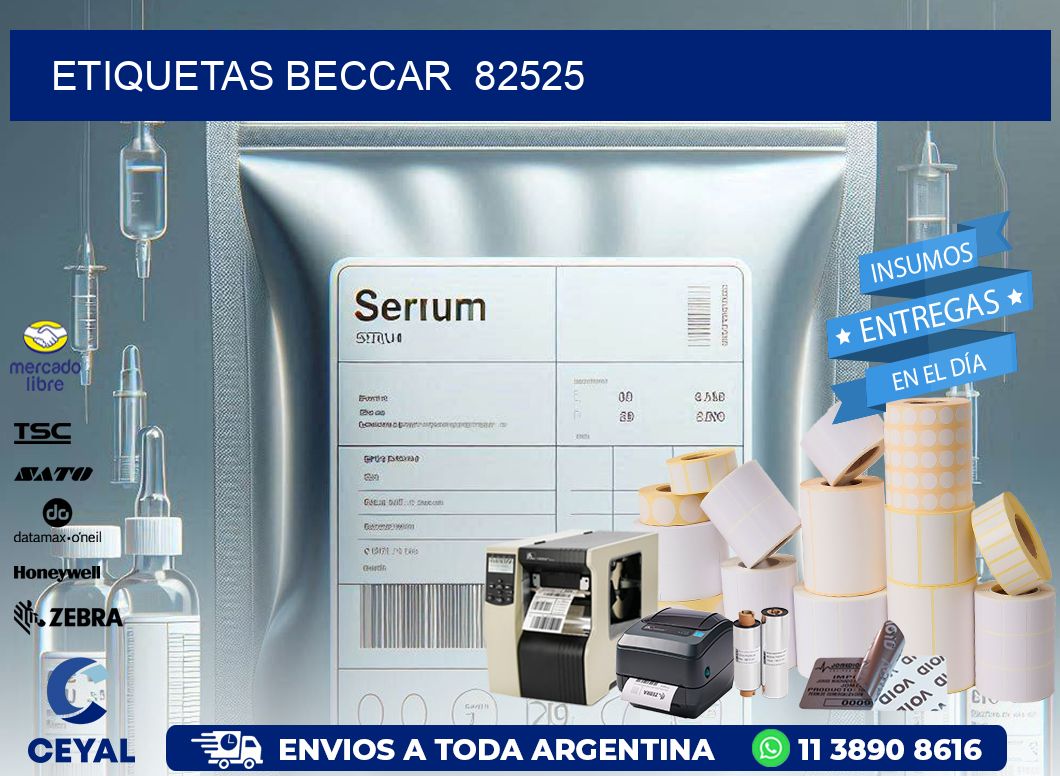 ETIQUETAS BECCAR  82525