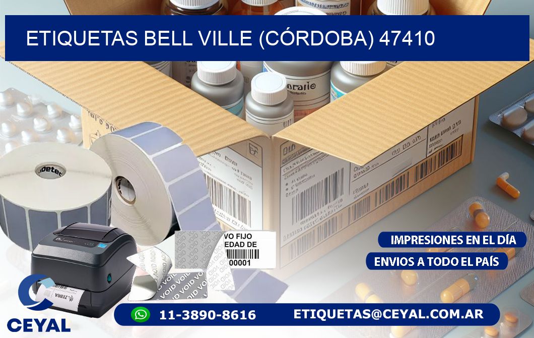 ETIQUETAS BELL VILLE (CÓRDOBA) 47410