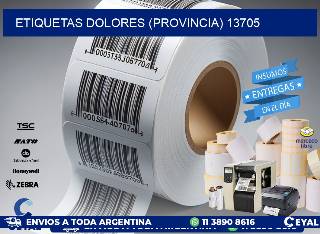 ETIQUETAS DOLORES (PROVINCIA) 13705