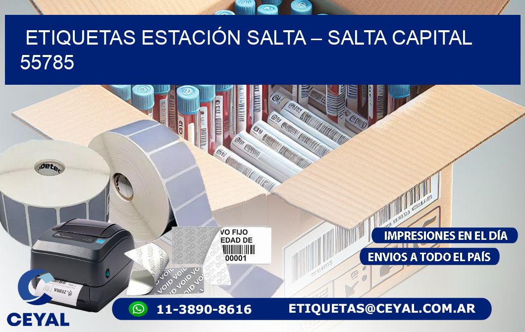 ETIQUETAS ESTACIÓN SALTA – SALTA CAPITAL 55785