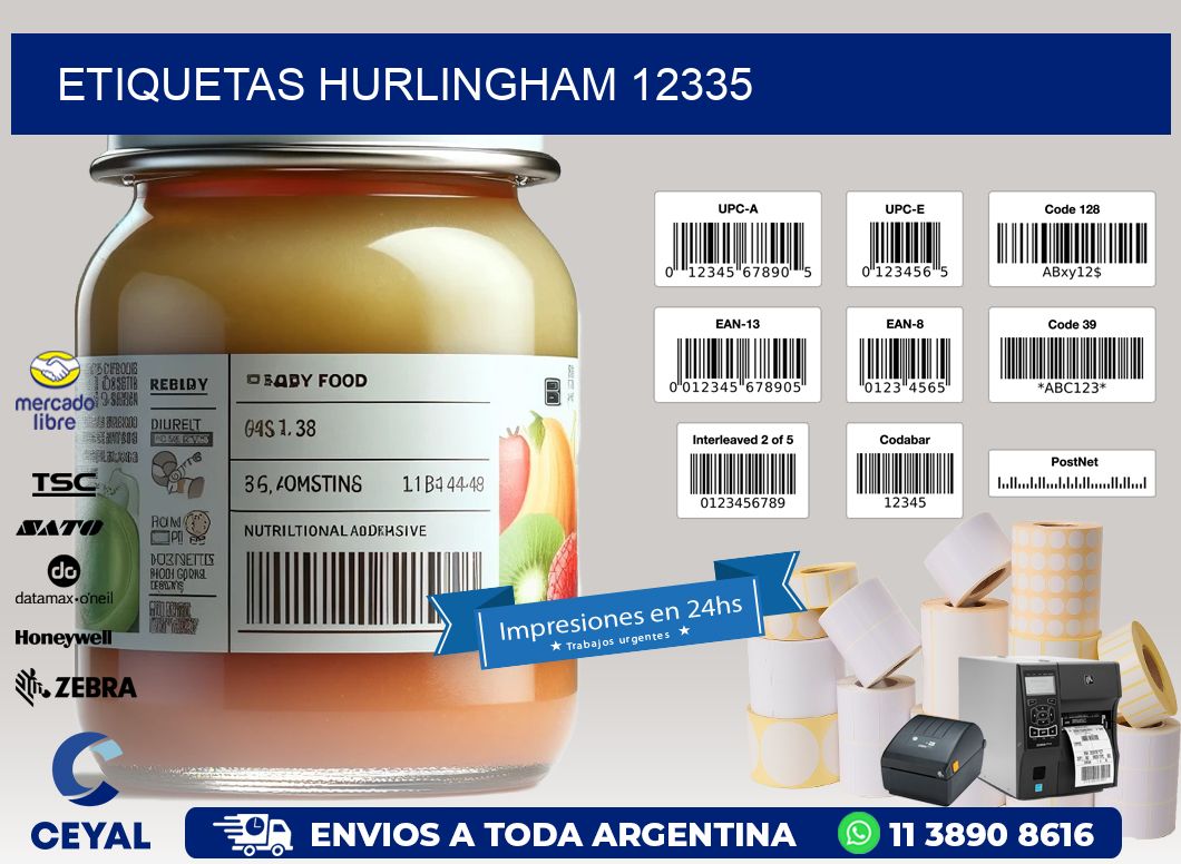 ETIQUETAS HURLINGHAM 12335