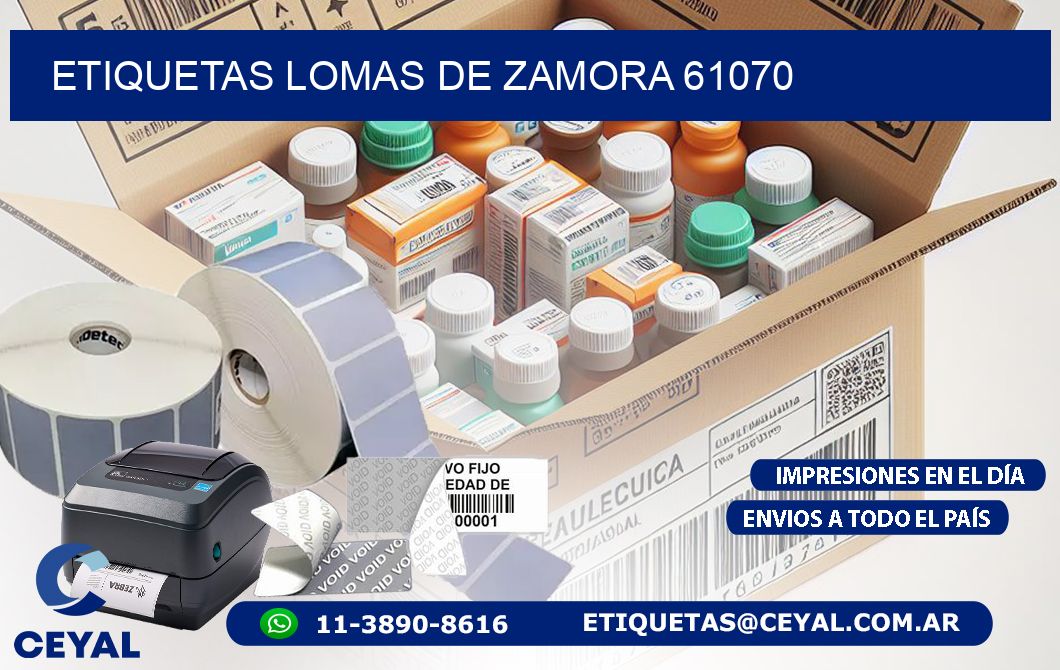 ETIQUETAS LOMAS DE ZAMORA 61070