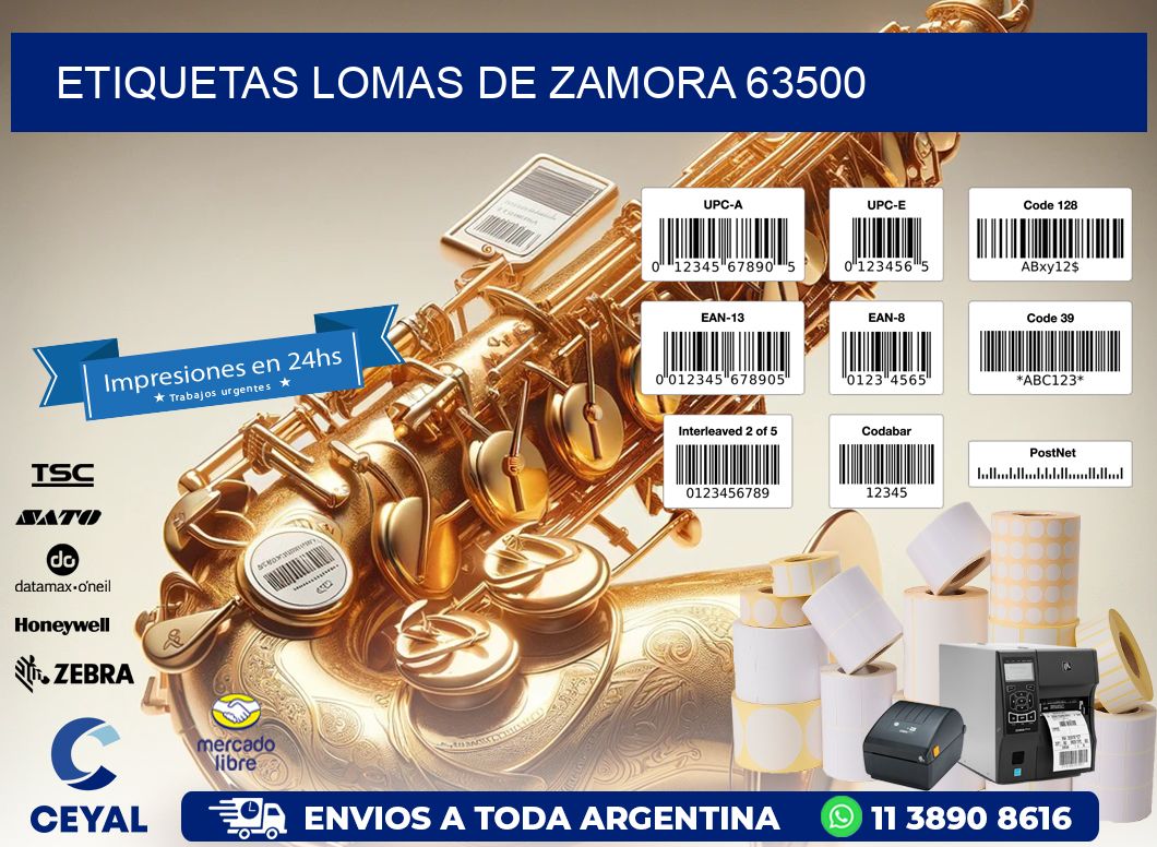 ETIQUETAS LOMAS DE ZAMORA 63500