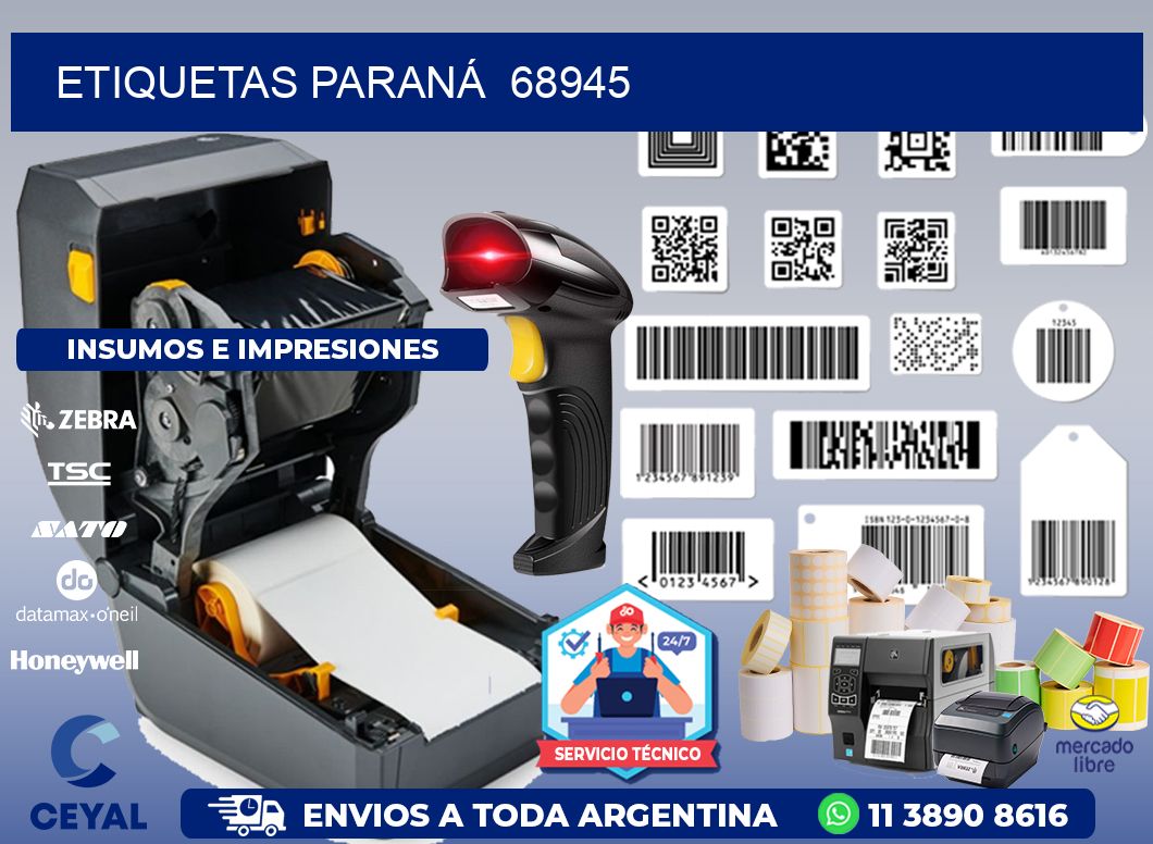 ETIQUETAS PARANÁ  68945