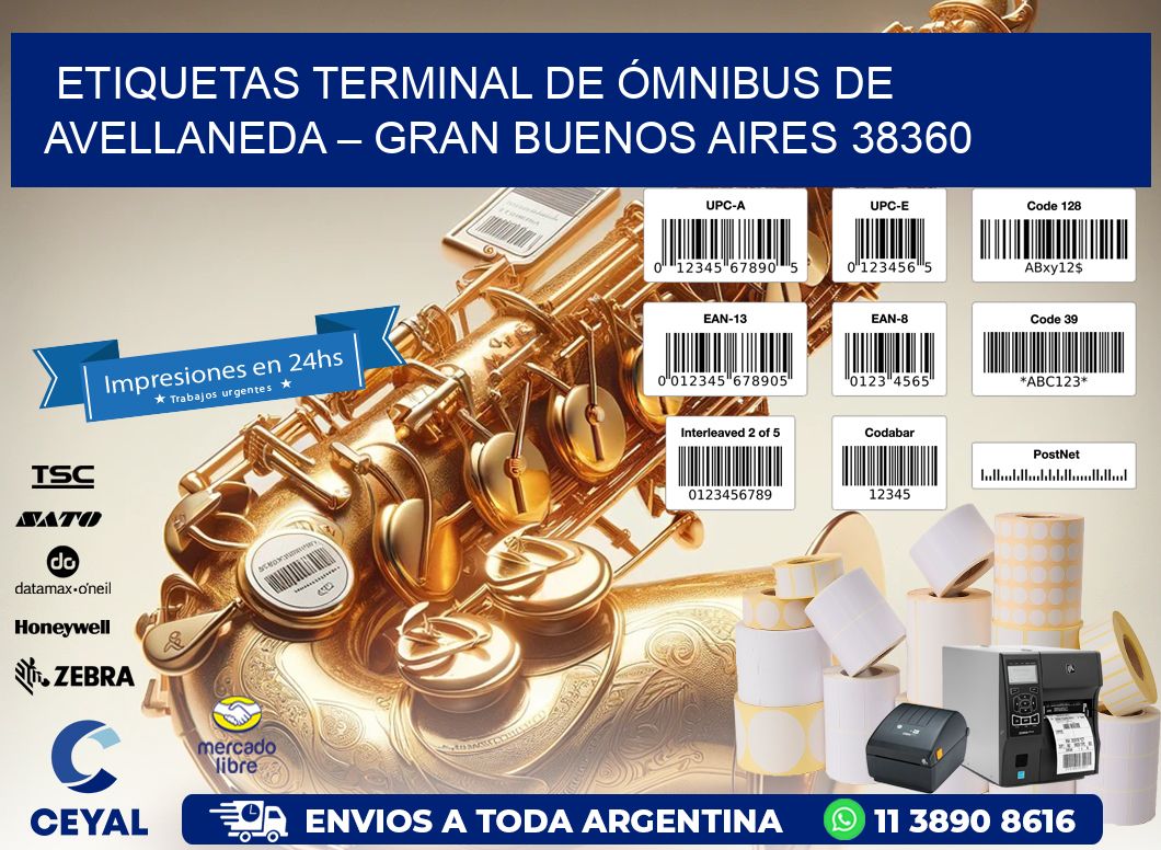 ETIQUETAS TERMINAL DE ÓMNIBUS DE AVELLANEDA – GRAN BUENOS AIRES 38360