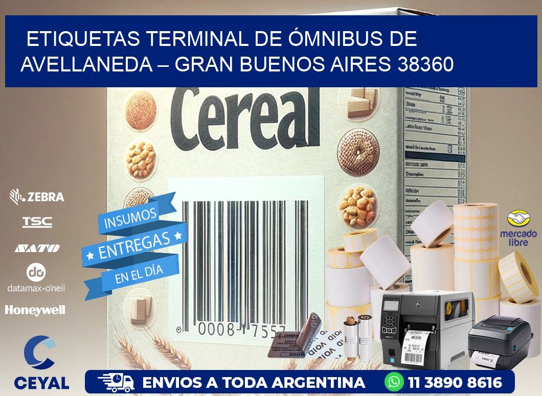 ETIQUETAS TERMINAL DE ÓMNIBUS DE AVELLANEDA – GRAN BUENOS AIRES 38360