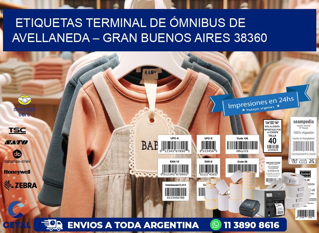 ETIQUETAS TERMINAL DE ÓMNIBUS DE AVELLANEDA – GRAN BUENOS AIRES 38360