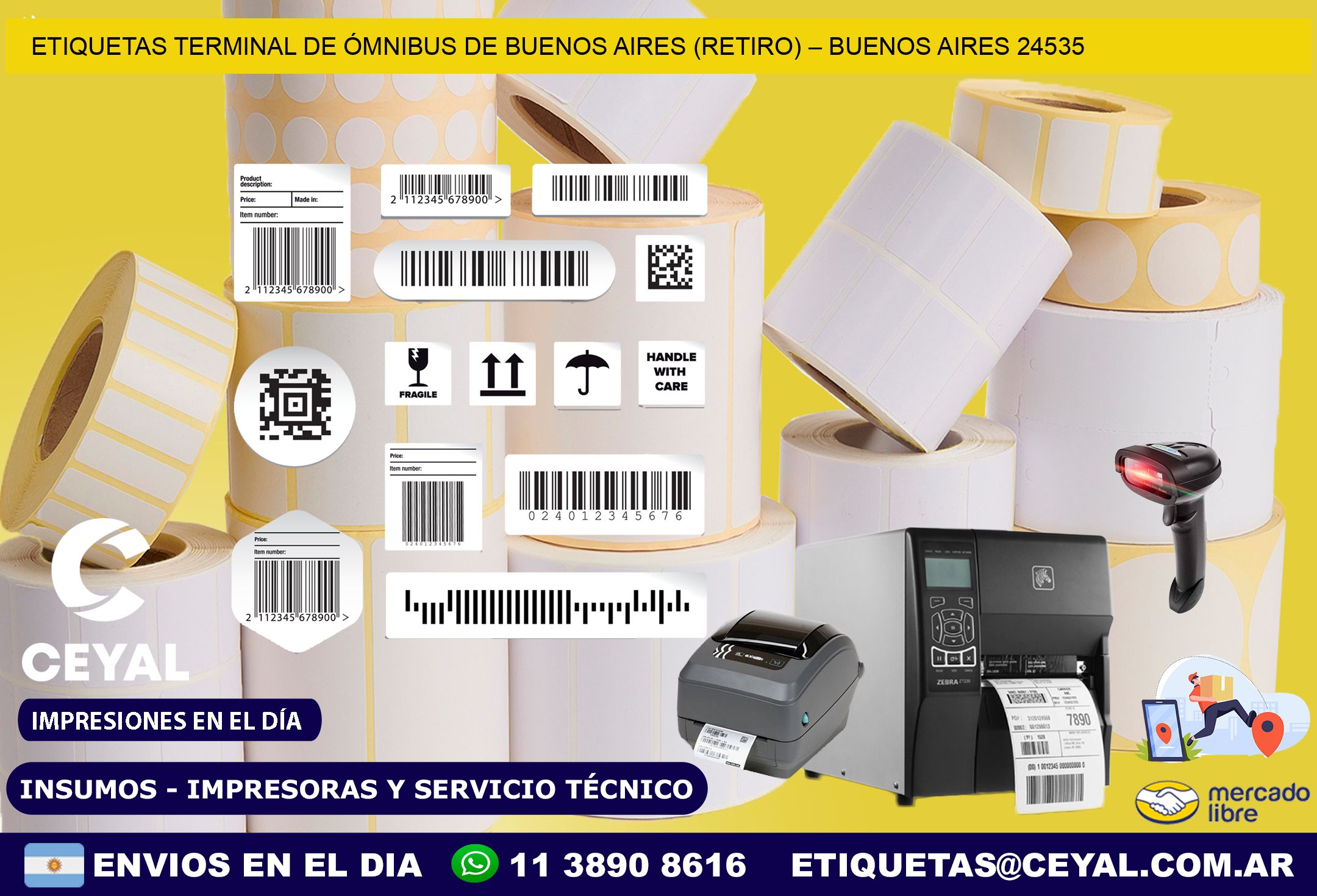 ETIQUETAS TERMINAL DE ÓMNIBUS DE BUENOS AIRES (RETIRO) – BUENOS AIRES 24535