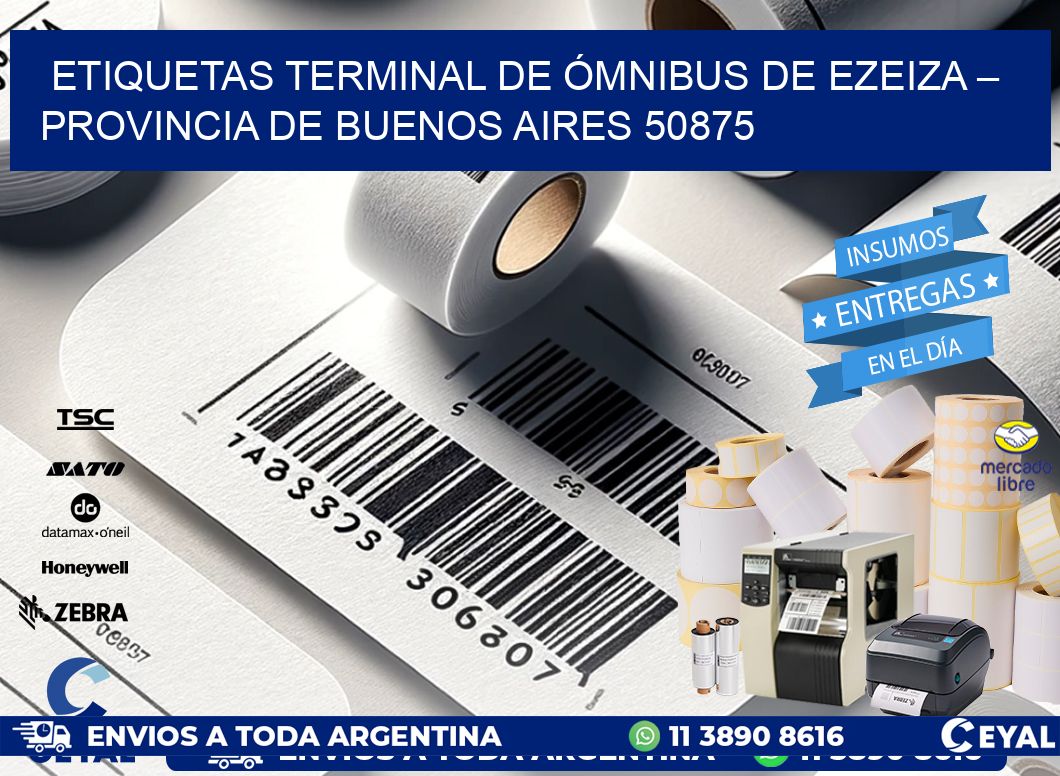 ETIQUETAS TERMINAL DE ÓMNIBUS DE EZEIZA – PROVINCIA DE BUENOS AIRES 50875