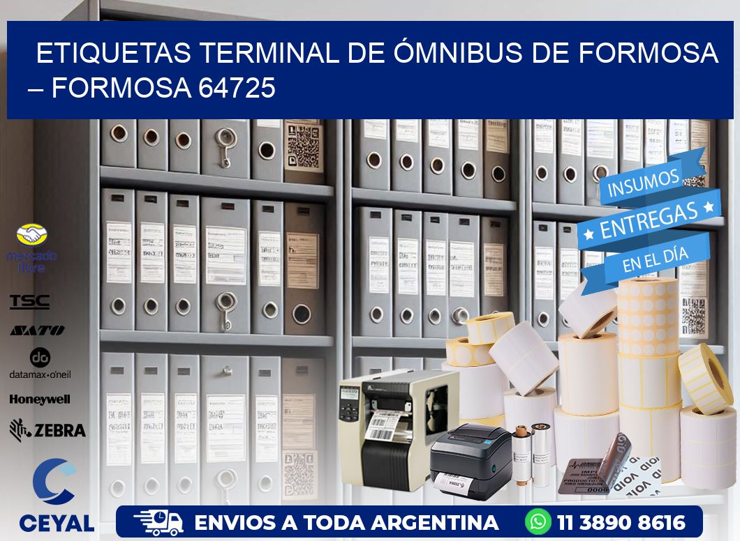 ETIQUETAS TERMINAL DE ÓMNIBUS DE FORMOSA – FORMOSA 64725