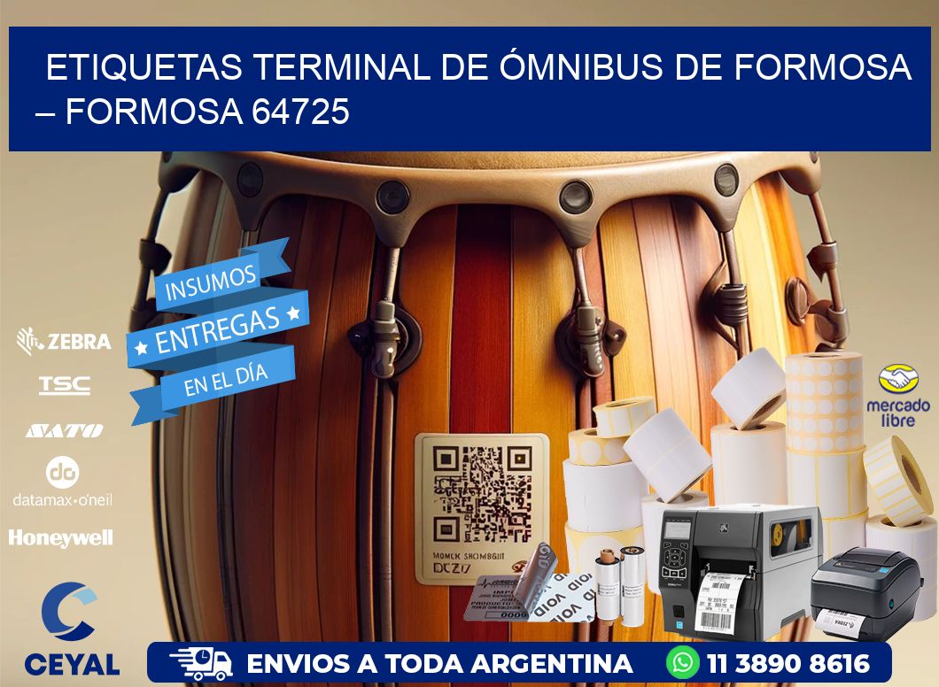 ETIQUETAS TERMINAL DE ÓMNIBUS DE FORMOSA – FORMOSA 64725