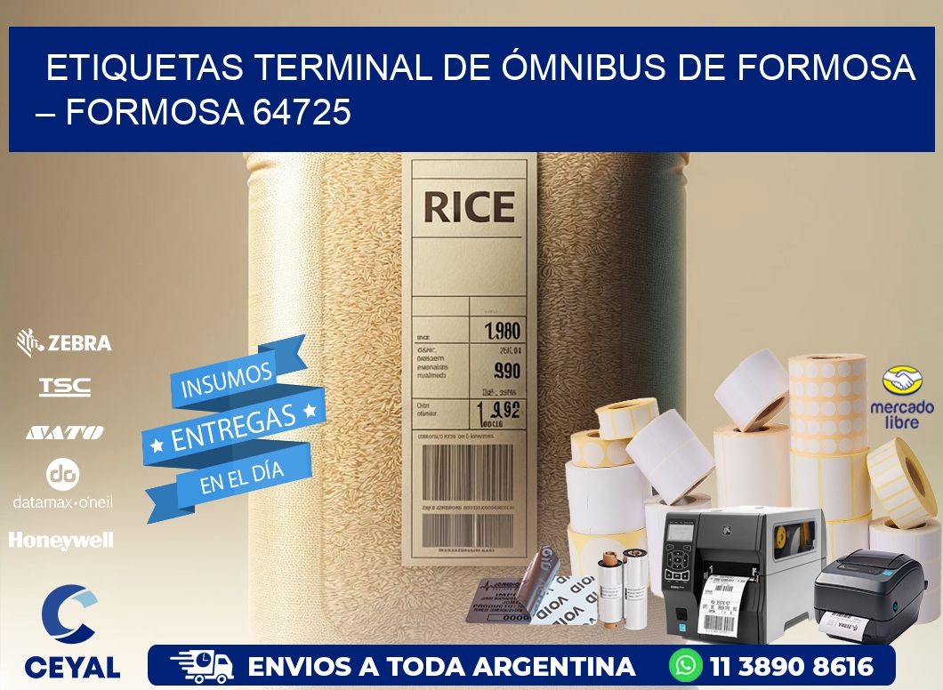 ETIQUETAS TERMINAL DE ÓMNIBUS DE FORMOSA – FORMOSA 64725