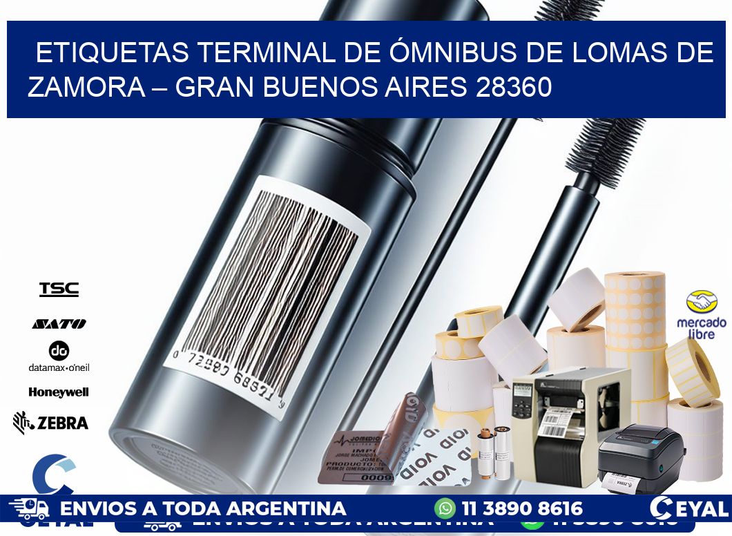 ETIQUETAS TERMINAL DE ÓMNIBUS DE LOMAS DE ZAMORA – GRAN BUENOS AIRES 28360
