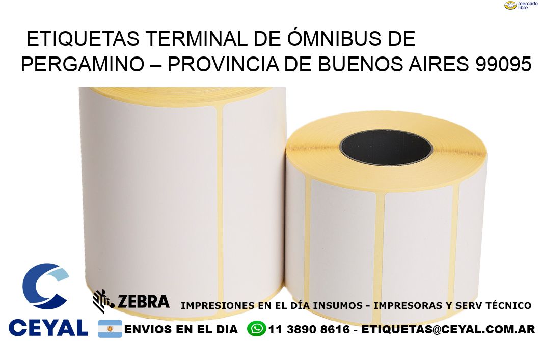 ETIQUETAS TERMINAL DE ÓMNIBUS DE PERGAMINO – PROVINCIA DE BUENOS AIRES 99095