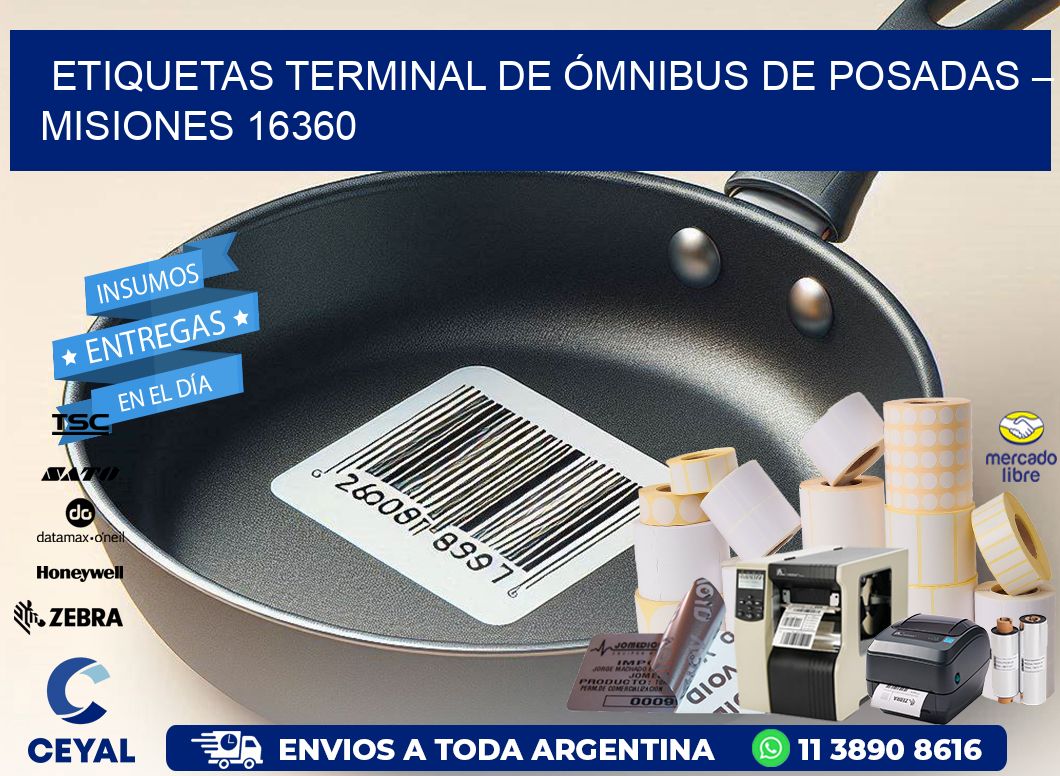 ETIQUETAS TERMINAL DE ÓMNIBUS DE POSADAS – MISIONES 16360