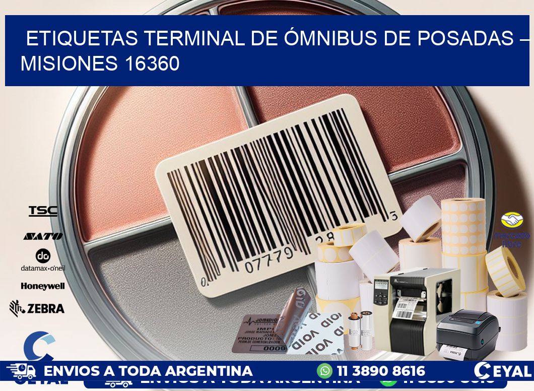 ETIQUETAS TERMINAL DE ÓMNIBUS DE POSADAS – MISIONES 16360