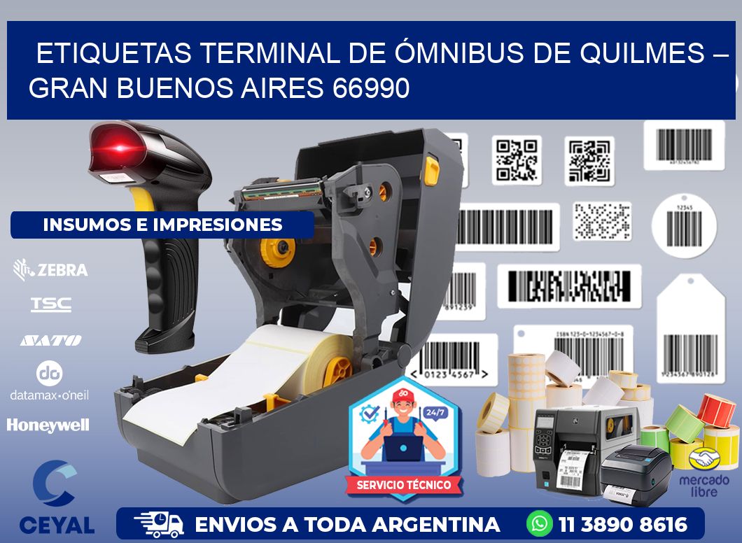 ETIQUETAS TERMINAL DE ÓMNIBUS DE QUILMES – GRAN BUENOS AIRES 66990
