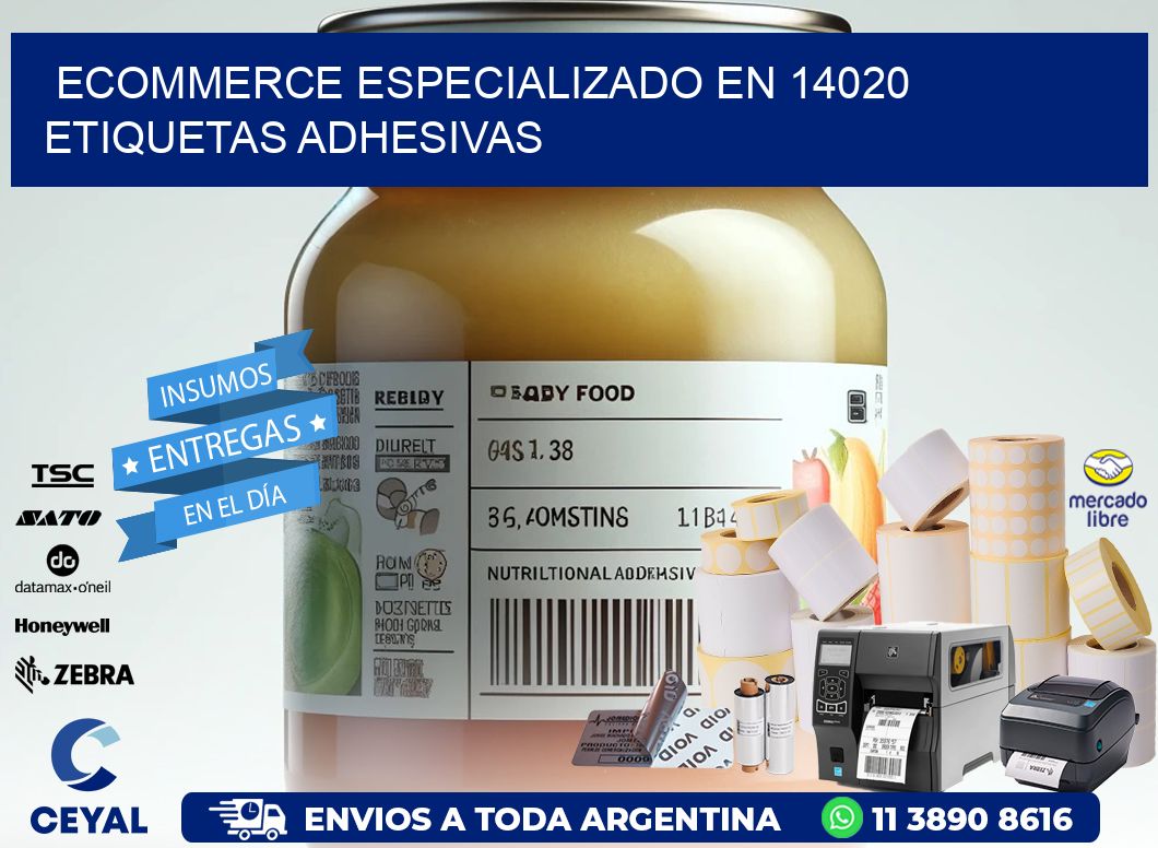 Ecommerce Especializado en 14020 Etiquetas Adhesivas