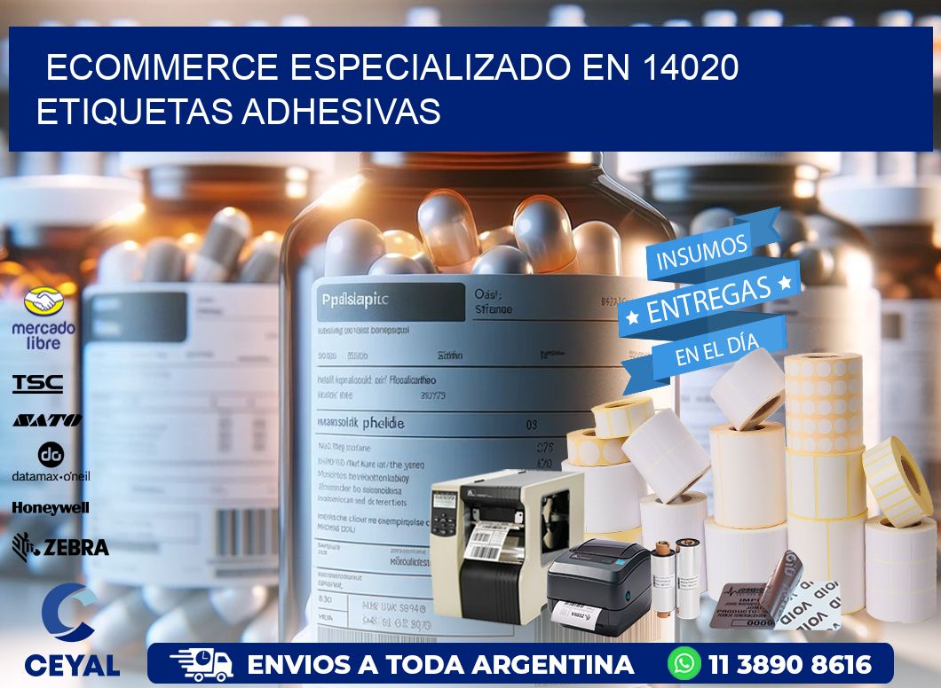 Ecommerce Especializado en 14020 Etiquetas Adhesivas