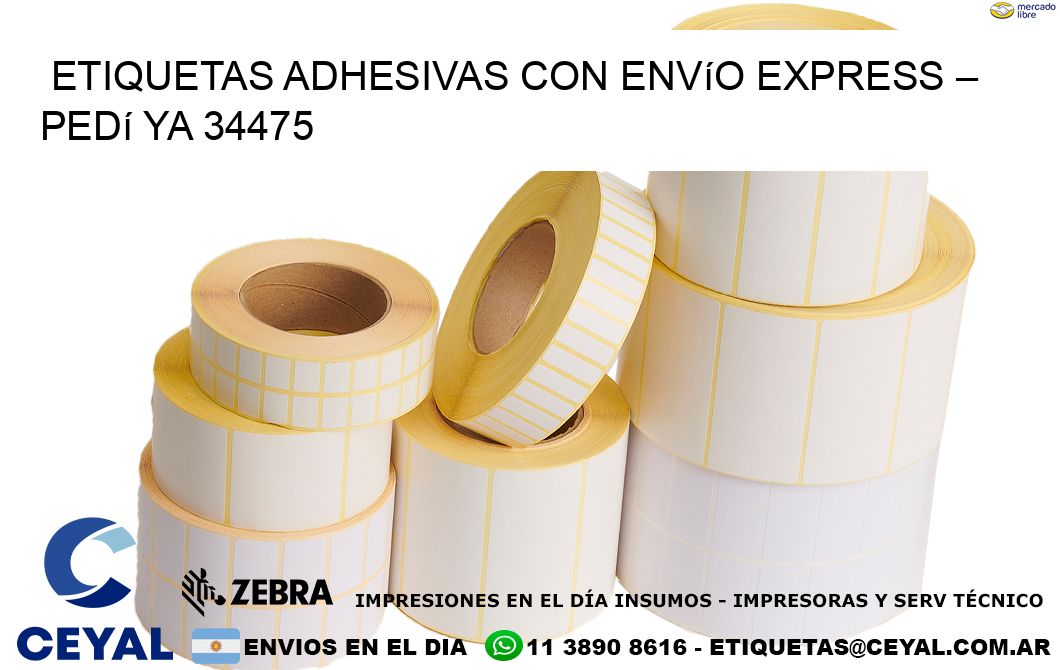 Etiquetas Adhesivas con Envío Express – Pedí Ya 34475