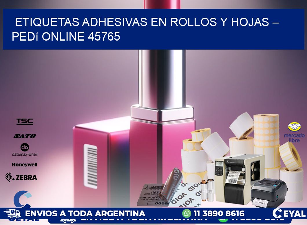 Etiquetas Adhesivas en Rollos y Hojas – Pedí Online 45765