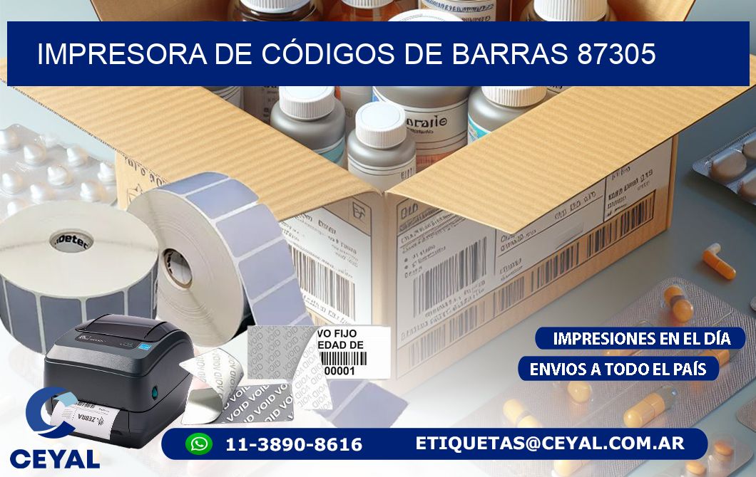IMPRESORA DE CÓDIGOS DE BARRAS 87305