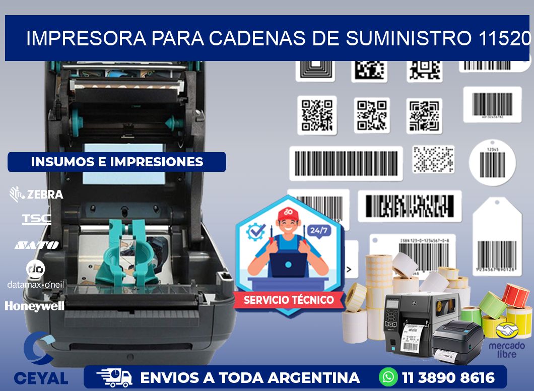 IMPRESORA PARA CADENAS DE SUMINISTRO 11520