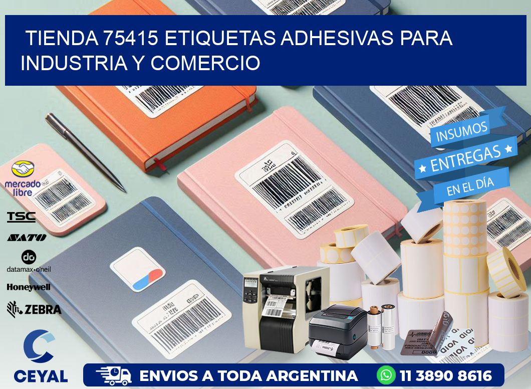 Tienda 75415 Etiquetas Adhesivas para Industria y Comercio