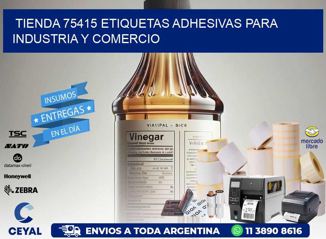 Tienda 75415 Etiquetas Adhesivas para Industria y Comercio
