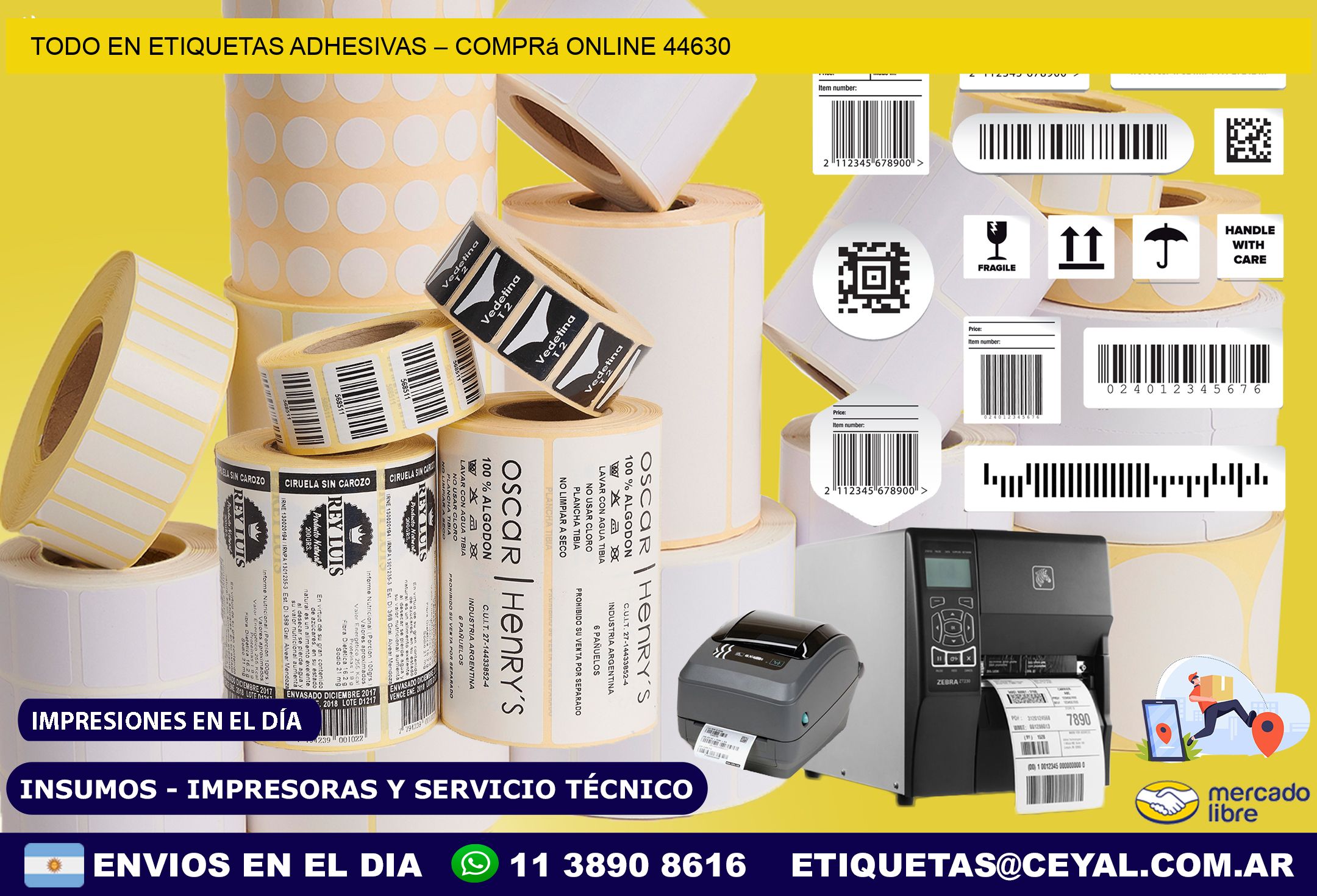Todo en Etiquetas Adhesivas – Comprá Online 44630