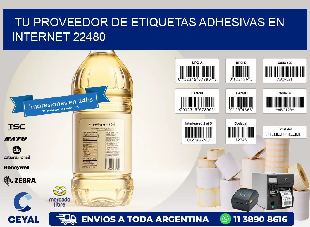 Tu Proveedor de Etiquetas Adhesivas en Internet 22480
