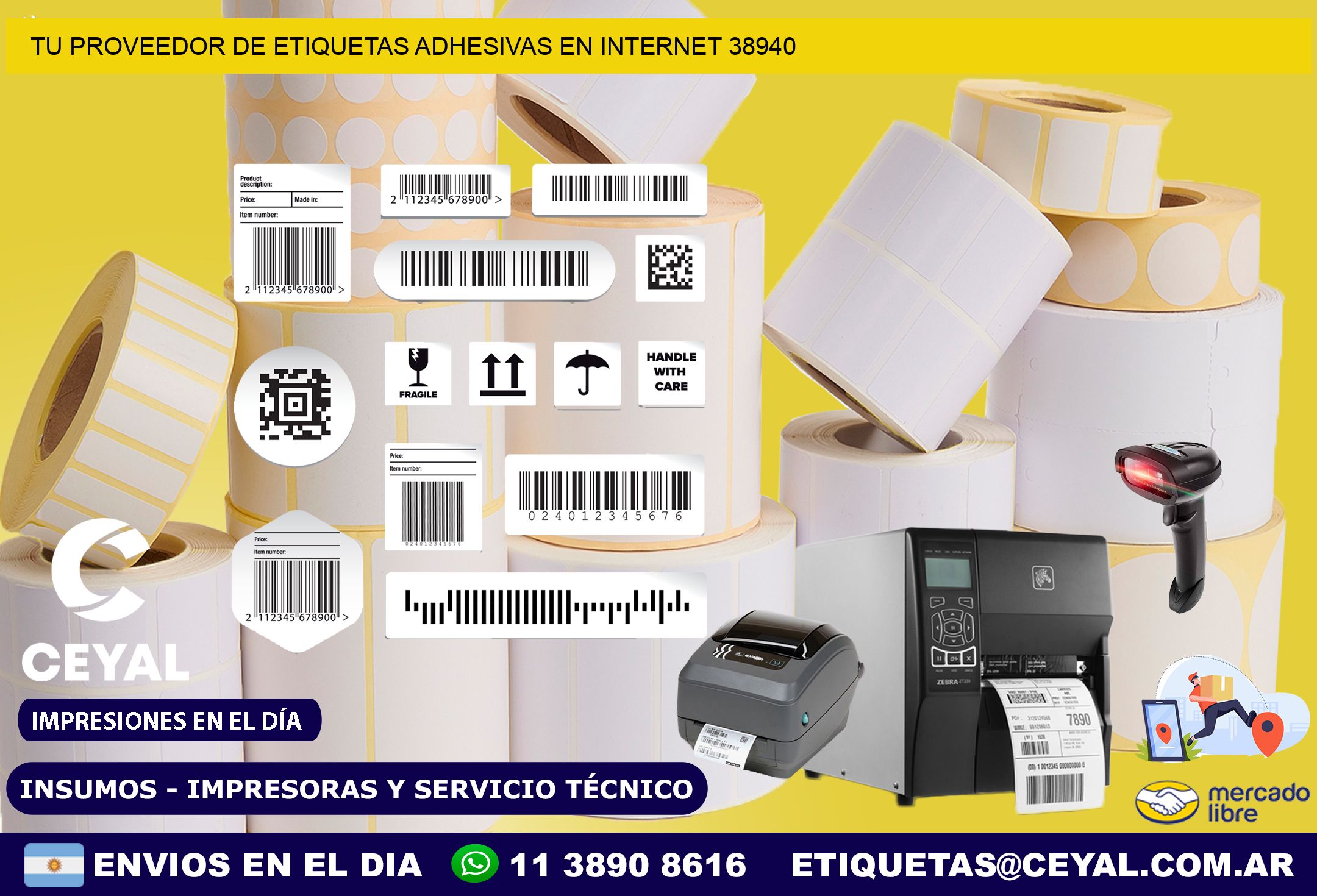 Tu Proveedor de Etiquetas Adhesivas en Internet 38940