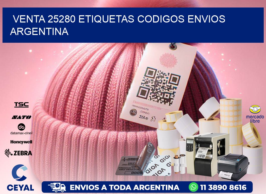 VENTA 25280 ETIQUETAS CODIGOS ENVIOS ARGENTINA