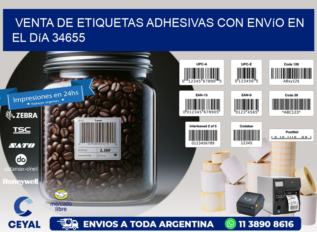 Venta de Etiquetas Adhesivas con Envío en el Día 34655