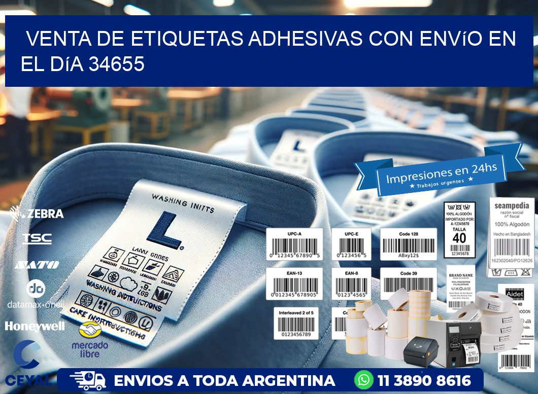 Venta de Etiquetas Adhesivas con Envío en el Día 34655