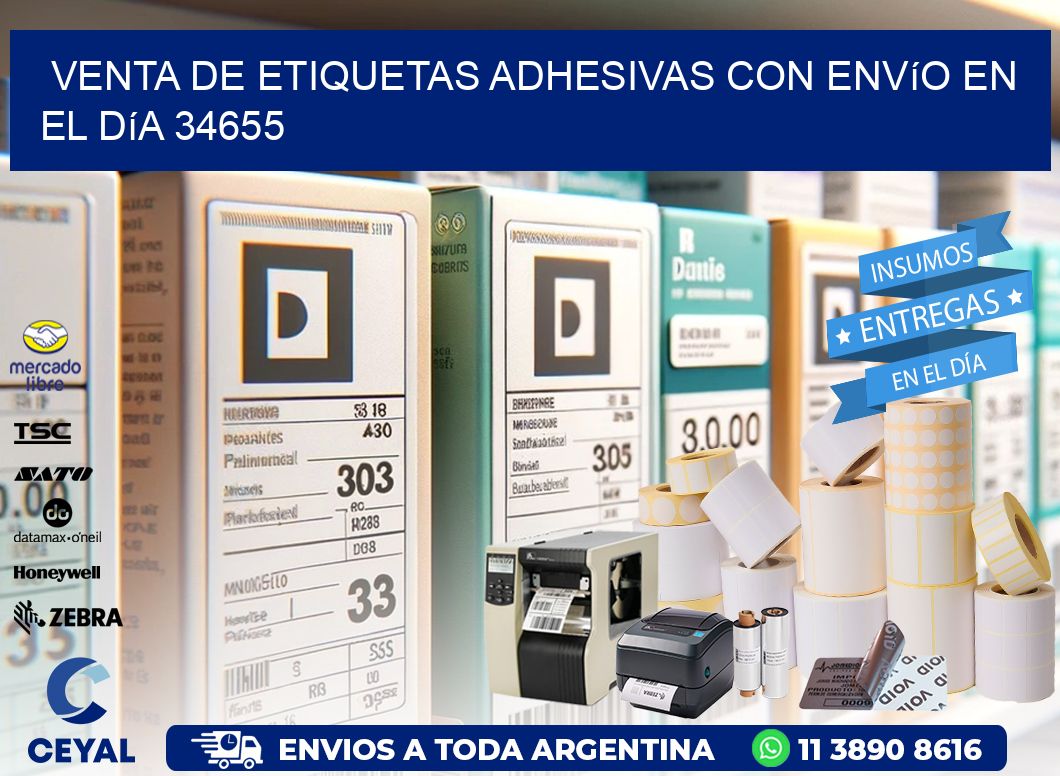 Venta de Etiquetas Adhesivas con Envío en el Día 34655