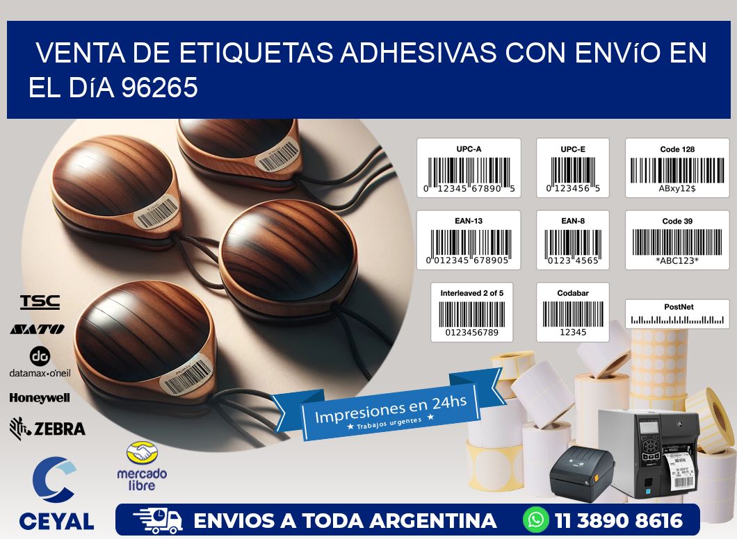 Venta de Etiquetas Adhesivas con Envío en el Día 96265