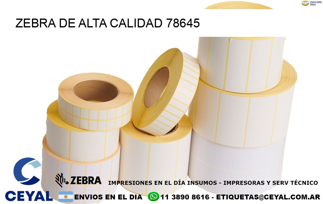 ZEBRA DE ALTA CALIDAD 78645